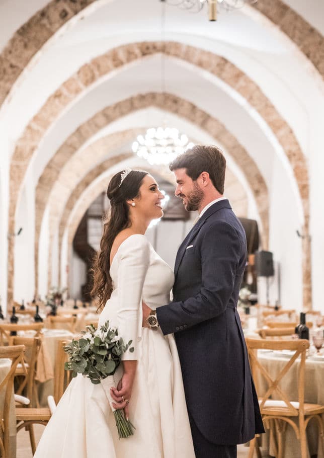 Banquete en bodegas. boda de Alba y Eduardo
