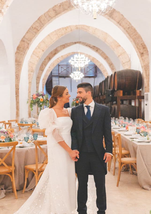 Banquete en bodegas de Andrea y Luis