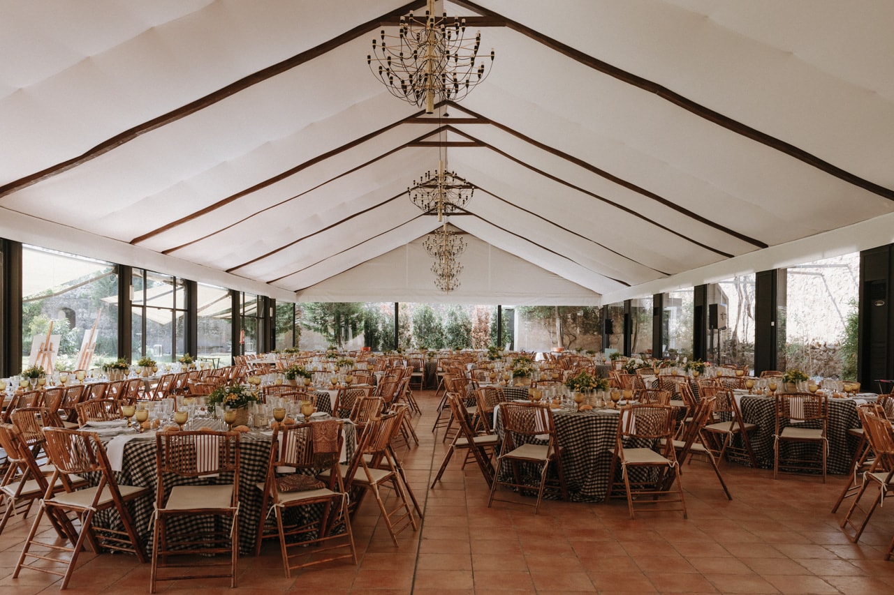 Salon interior del espacio para bodas en Valencia La Huerta by Bonho