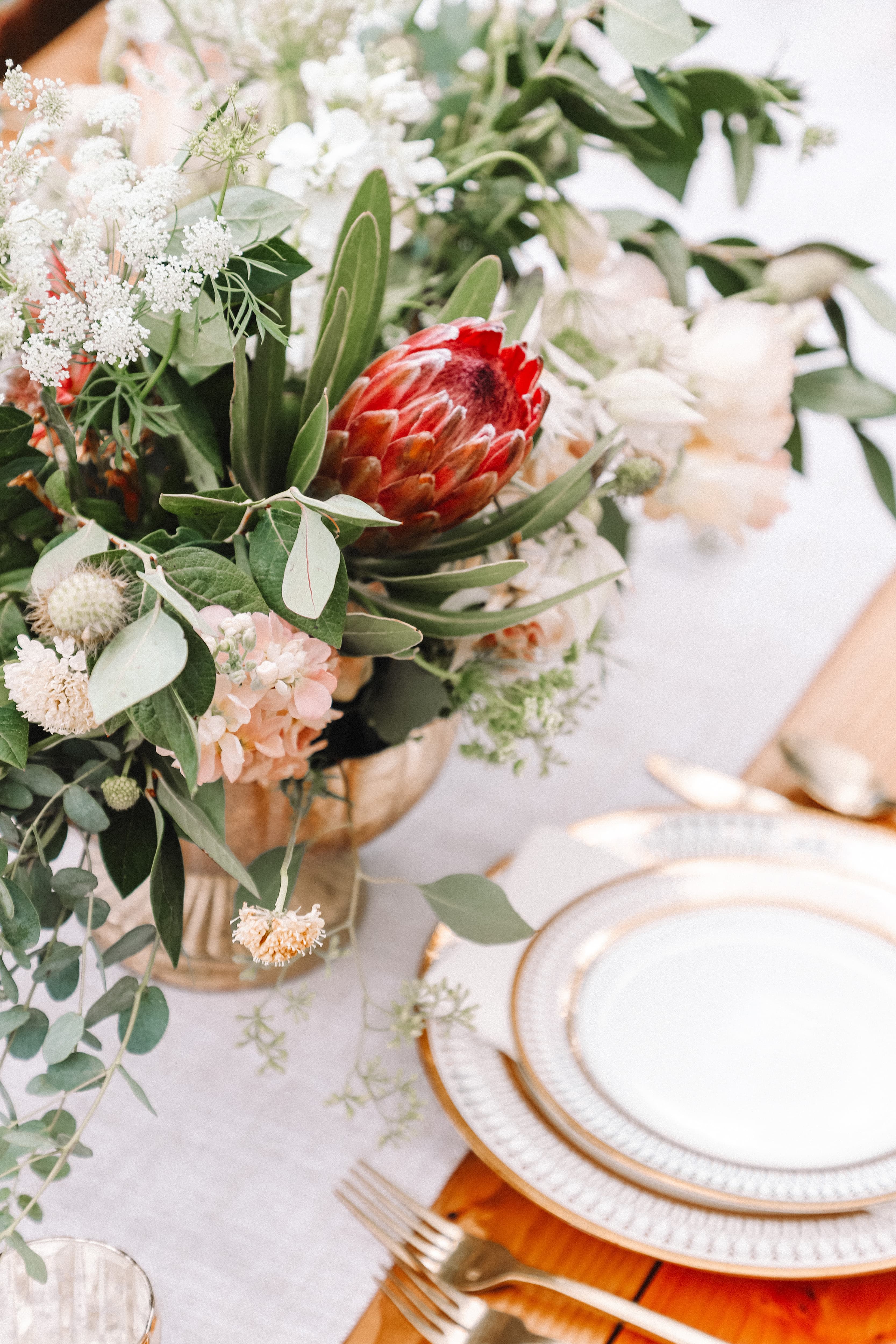 Decoración floral para una boda en La Huerta